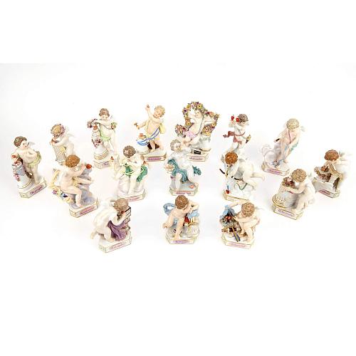 «Амуры с девизами». Meissen.