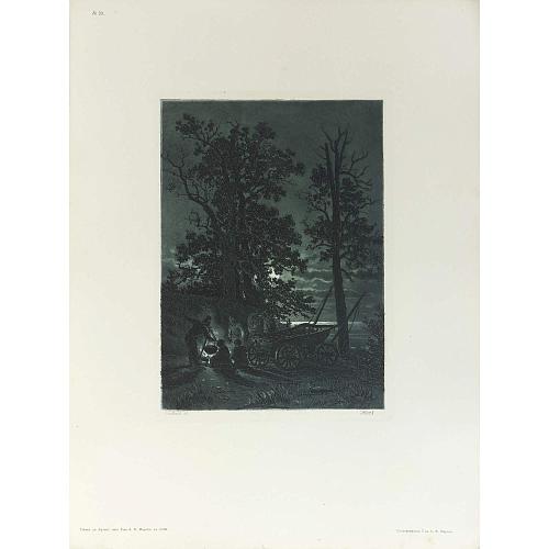 Офорт И.И.Шишкина «Ночь» 1886