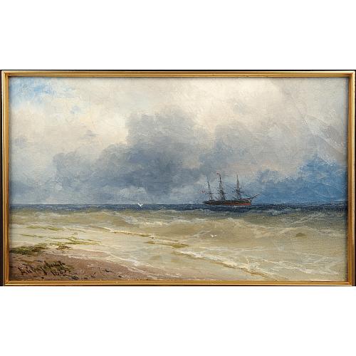 И. К. Айвазовский. «Море в пасмурный день»