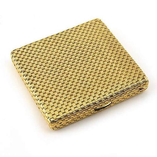 Портсигар золотой