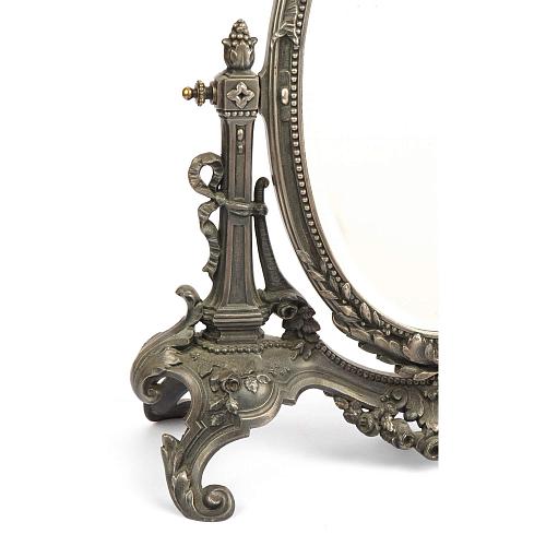 Зеркало настольное "Банты и цветочные гирлянды"