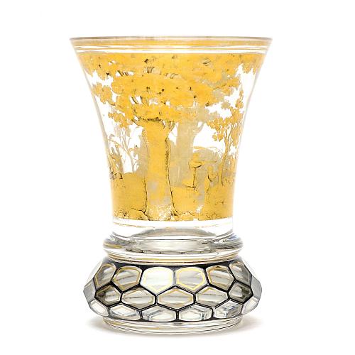 Стакан «Охота». Завод Бахметьева.