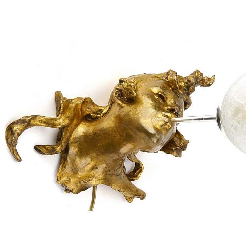 Бра с головкой девушки пускающей мыльный пузырь