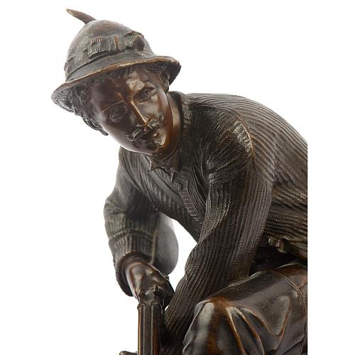 Скульптурная композиция «Охотник с собакой»